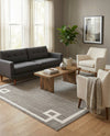 Metro Heights Collection Area Rug -  Bronx Rectangle Gray  lifestyle 34
