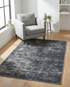Sahara Essence Collection Area Rug - Oasis (Black) Rectangle Black  lifestyle 7