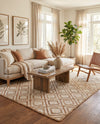 Woven Seaside Jute Collection Area Rug - Marina Rectangle Natural  lifestyle 36