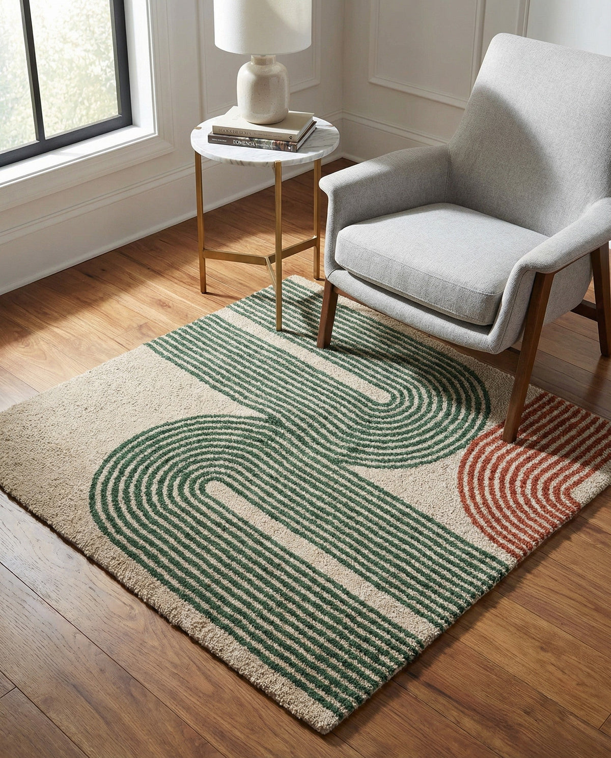 Briarwood Looms Collection Area Rug -  Bluepool Square Multi  lifestyle 7