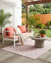 Savannah Escape Collection Area Rug -  Amazon (Pink Ivory) Rectangle Pink Ivory  lifestyle 8