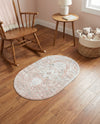 Parisian Elegance Collection Area Rug - Versailles (Rose Pink) Oval Rose Pink  lifestyle 30