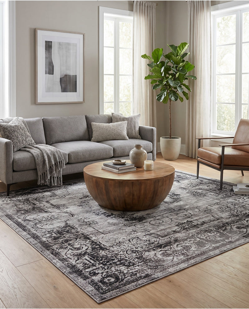 Copenhagen Comfort Collection Area Rug -  Roskilde Rectangle Gray  lifestyle 15