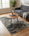 Trellis Mosaic Collection Area Rug - Arborville (Blue Multi) Rectangle Blue Multi  lifestyle 18