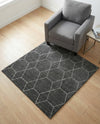 Trellis Mosaic Collection Area Rug - Arborville (Dark Gray) Square Dark Gray  lifestyle 60