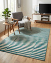 Soho Elegance Collection Area Rug -  Hudson (Turquoise) Rectangle Turquoise  lifestyle 11