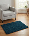 Plush Oasis Collection Area Rug - Serenity (Sapphire Blue) Rectangle Sapphire Blue  lifestyle 8