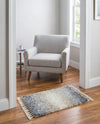 Cozy Cove Shag Collection Area Rug -  Lagoon Rectangle Gray  lifestyle 16