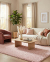 Eternal Plush Oasis Collection Area Rug -  Tranquility (Pink Lace) Rectangle Pink Lace  lifestyle 13