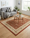 Jaipur Elegance Collection Area Rug -  Nahargarh (Brick Red Light Rose) Rectangle Brick Red Light Rose  lifestyle 4