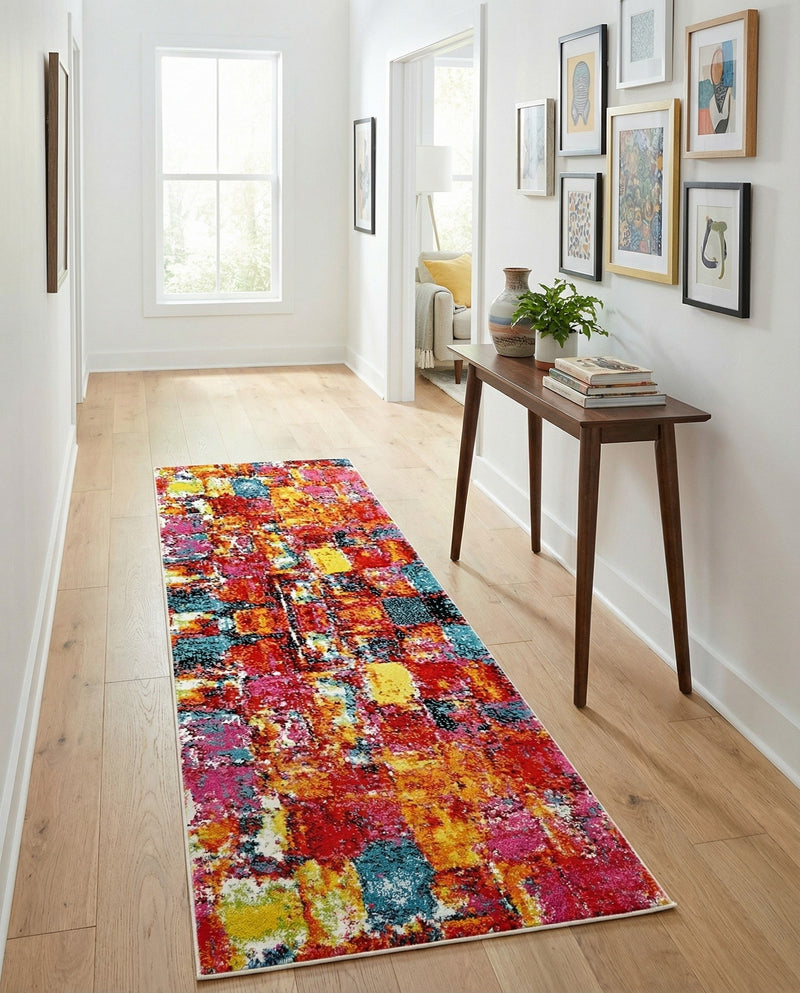 Venetian Elegance Collection Area Rug -  Sant'Erasmo Runner Multi  lifestyle 57