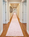 Mediterranean Lattice Collection Area Rug - Santorini (Pink) Runner Pink  lifestyle 37