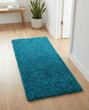Plush Oasis Collection Area Rug - Serenity (Turquoise) Runner Turquoise  lifestyle 53