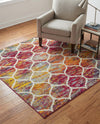 Trellis Mosaic Collection Area Rug -  Pergolatown (Multi) Square Multi  lifestyle 56