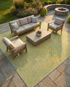 Urban Oasis Rugs Collection Area Rug -  Terrace (Yellow and Aqua) Square Yellow and Aqua  lifestyle 32