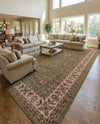 Jaipur Elegance Collection Area Rug -  Nahargarh (Green) Rectangle Green  lifestyle 23