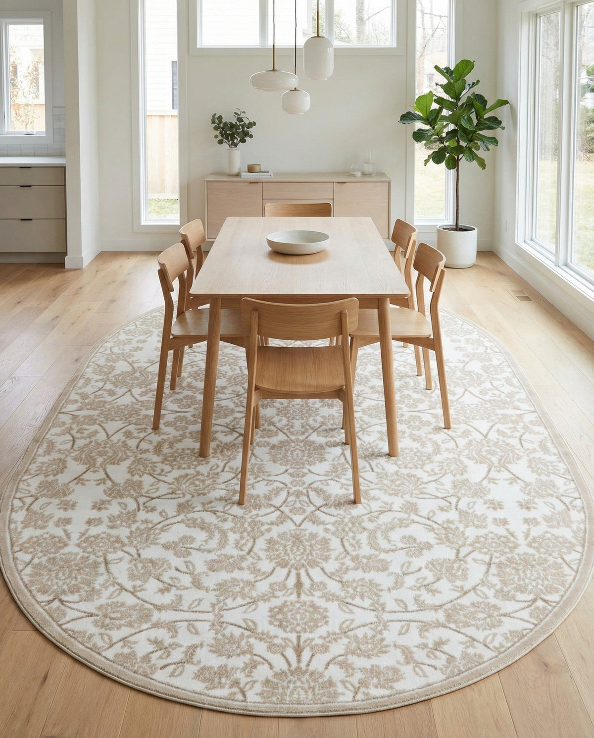 Andes Summit Collection Area Rug -  Chimborazo Oval Snow White  lifestyle 88
