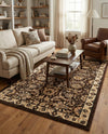 Tabriz Tapestry Collection Area Rug - Sahand (Brown) Rectangle Brown  lifestyle 15