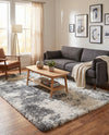 Cozy Haven Shag Collection Area Rug -  Tranquility (Smoke Gray) Rectangle Smoke Gray  lifestyle 23