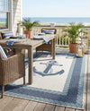 Seaside Haven Rugs Collection Area Rug -  Coralreef Rectangle Navy Blue  lifestyle 15