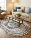 Cambridge Classics Collection Area Rug -  Pembroke (Cream) Oval Cream  lifestyle 36