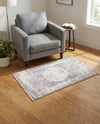 Rustic Charm Revival Collection Area Rug -  Meadowland Rectangle Purple  lifestyle 60