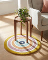 Shepherd's Glen Wool Collection Area Rug - Eldon Round Multi  lifestyle 8