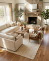 Woven Seaside Jute Collection Area Rug - Savannah (White) Rectangle White  lifestyle 10