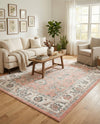Adriana Terrace Collection Area Rug -  Positano (Rose) Rectangle Rose  lifestyle 4