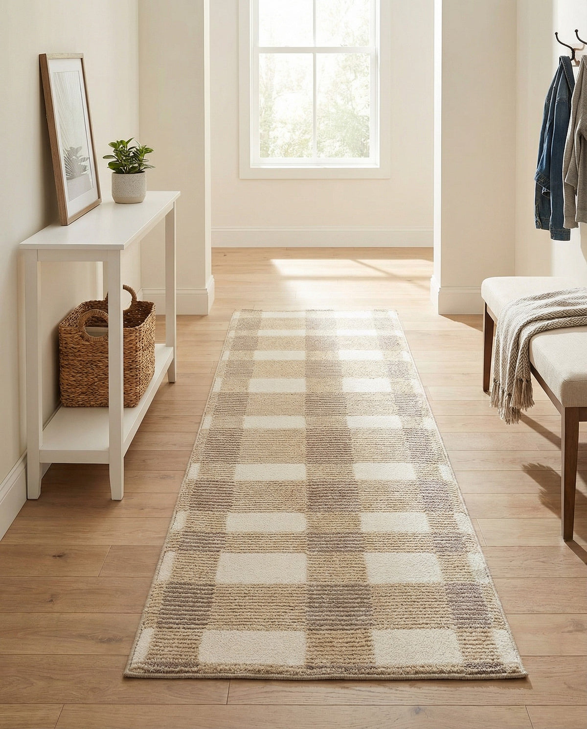 Haven Tapestry Collection Area Rug -  SereneCove Runner Rustic Pebble  lifestyle 69
