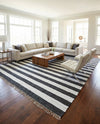 Tassel Trail Collection Area Rug - Pathway (Navy Blue) Rectangle Navy Blue  lifestyle 4