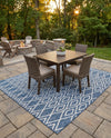 Urban Oasis Rugs Collection Area Rug -  Boulevard (Blue) Square Blue  lifestyle 38