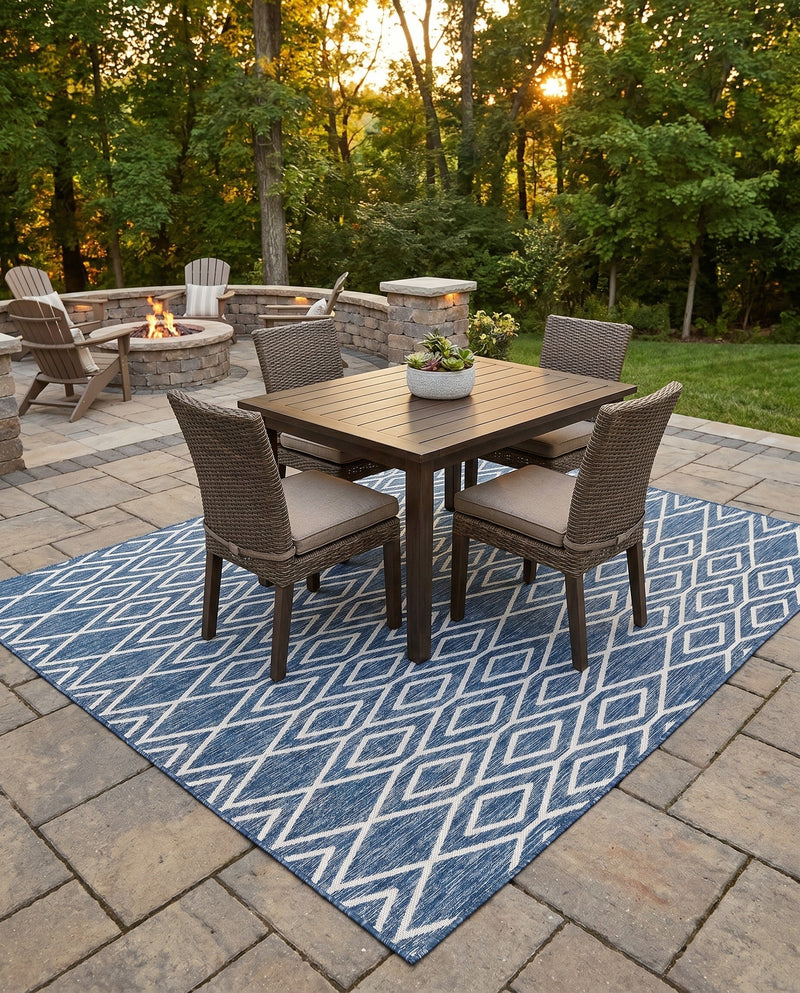 Urban Oasis Rugs Collection Area Rug -  Boulevard (Blue) Square Blue  lifestyle 38
