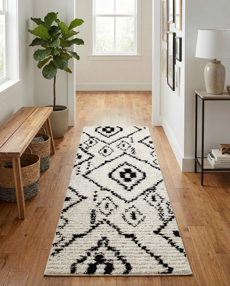 Tangier Treasures Collection Area Rug -  Chefchaouen Runner Ivory  lifestyle 79