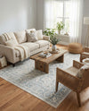 Metro Heights Collection Area Rug -  Astoria Rectangle Teal  lifestyle 24