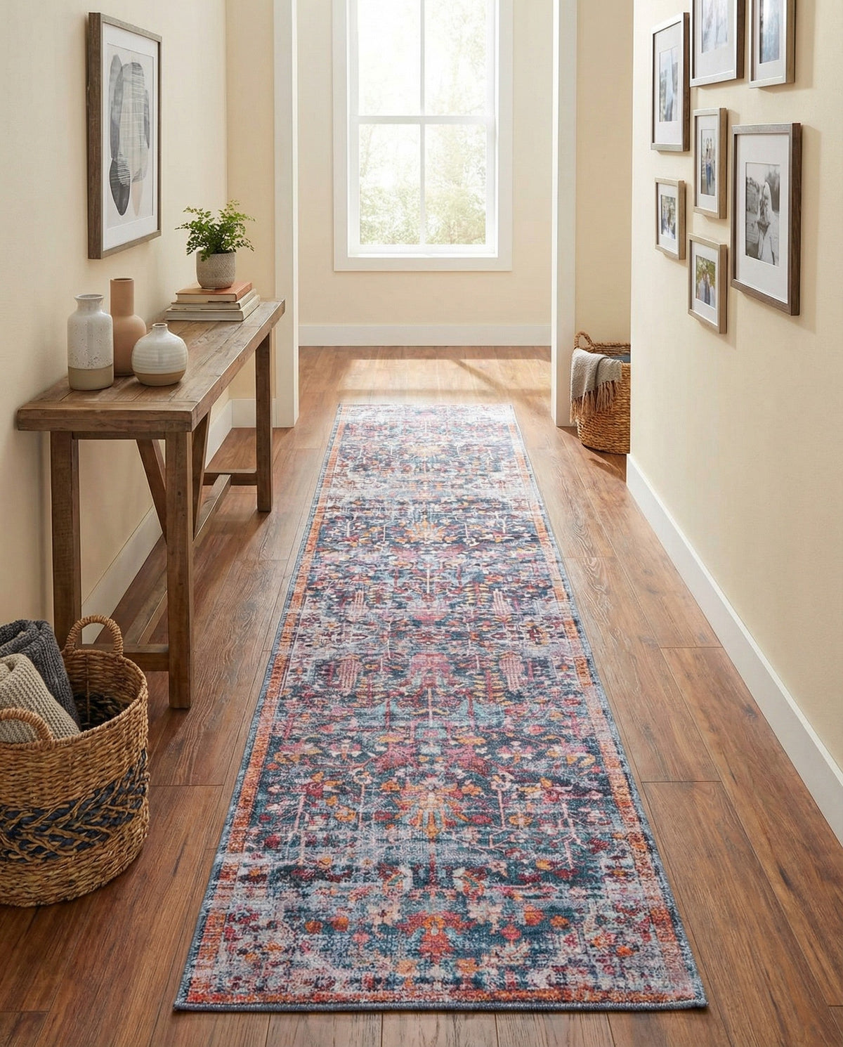 Zahara Oasis Collection Area Rug -  Nador Runner Navy Blue  lifestyle 87