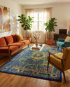 Caribbean Cove Collection Area Rug -  Grenada Rectangle Navy Blue  lifestyle 8
