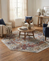 Savannah Soiree Collection Area Rug -  Everglade (Ivory) Octagon Ivory  lifestyle 42