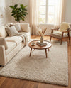 Eternal Plush Oasis Collection Area Rug -  Tranquility (Linen) Rectangle Linen  lifestyle 12