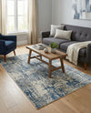 Bloomsbury Elegance Collection Area Rug -  Belgravia Rectangle Blue  lifestyle 74