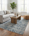 Bloomsbury Elegance Collection Area Rug -  Chelsea Rectangle Blue  lifestyle 19