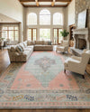 Savannah Series Collection Area Rug -  Augusta (Pink) Rectangle Pink  lifestyle 31
