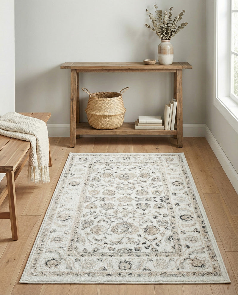 Adriana Terrace Collection Area Rug -  Positano (Ivory) Rectangle Ivory  lifestyle 9