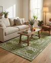 Dover Terrace Collection Area Rug -  Lagoon (Green) Rectangle Green  lifestyle 8