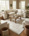 Savannah Elegance Collection Area Rug - Augusta (Light Gray) Rectangle Light Gray  lifestyle 19