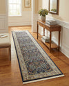 Persian Elegance Collection Area Rug -  Kerman (Navy Blue) Runner Navy Blue  lifestyle 35