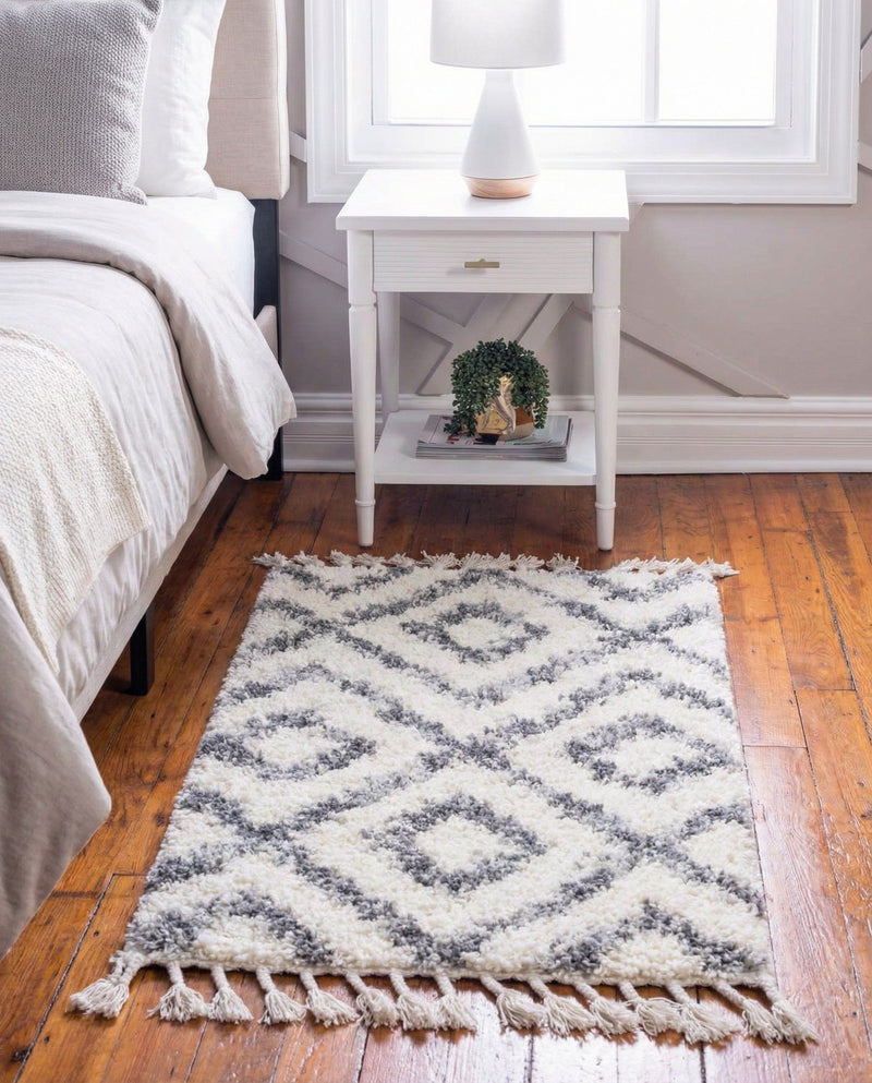 Cozy Cove Shag Collection Area Rug -  Dunes Rectangle Ivory  lifestyle 18