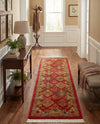 Persian Elegance Collection Area Rug -  Kashan Runner Red  lifestyle 17