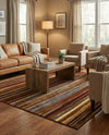 Bistro Lounge Collection Area Rug -  Americano Square Beige  lifestyle 52