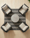 Urban Oasis Rugs Collection Area Rug -  District (Charcoal) Square Charcoal  lifestyle 22